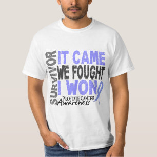 T-shirts O sobrevivente que do cancro da próstata veio nó