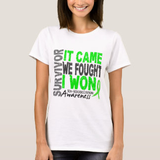 T-shirts O sobrevivente que do linfoma de Non-Hodgkins veio