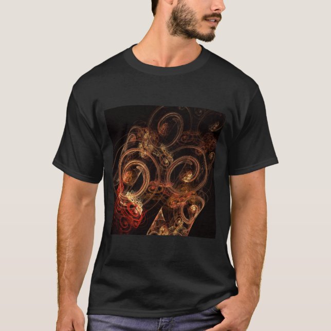 T-shirts O som da Abstrato de música (Frente)