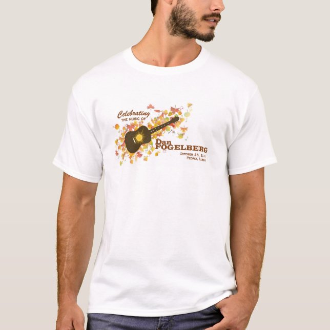 T-shirts O T 2014 dos homens do design da guitarra da (Frente)