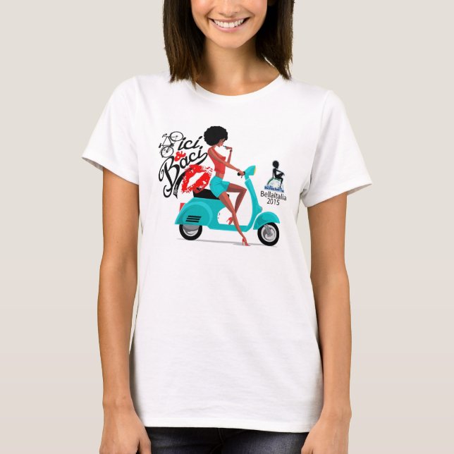 T-shirts O T 2015 da menina do Vespa de Bella w/Names (Frente)