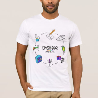 T-shirts O T Curto-Sleeved dos homens do TRAÇO 008