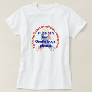 T-shirts O T da mulher delicada da consciência do TOS dos