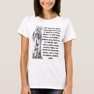 T-shirts O T das mulheres de Mary da saraiva do espanhol