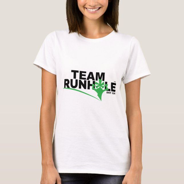 T-shirts O T das mulheres de Runhole (Frente)