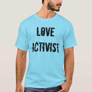 T-shirts O T dos homens do activista do amor
