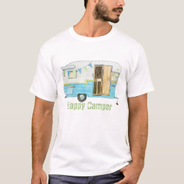 T-shirts O T dos homens do campista do vintage