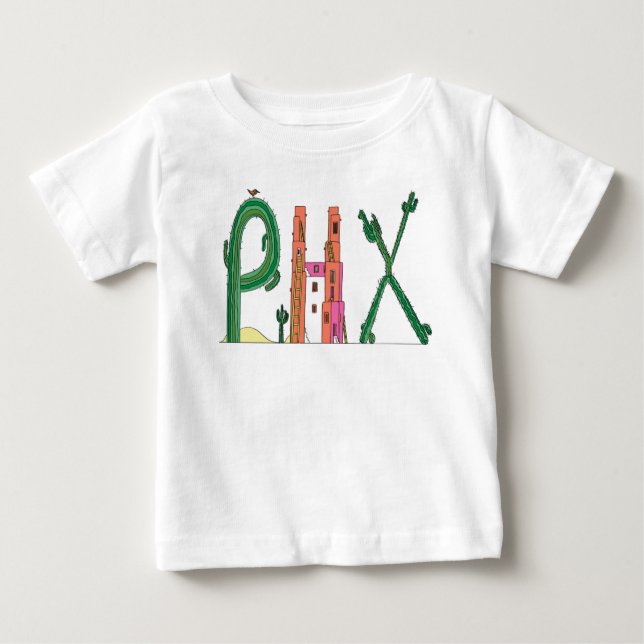 T-shirts O T | PHOENIX do bebê, AZ (PHX) (Frente)