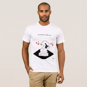 T-shirts O t-shirt/vencedor dos homens toma tudo