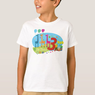 T-shirts o terceiro aniversário
