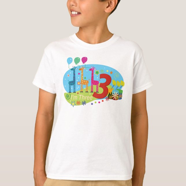 T-shirts o terceiro aniversário (Frente)