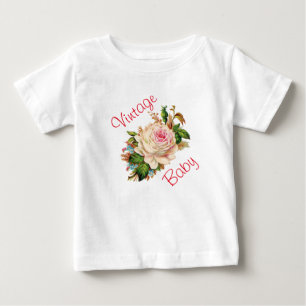 T-shirts O terno orgânico do corpo do bebê do vintage com
