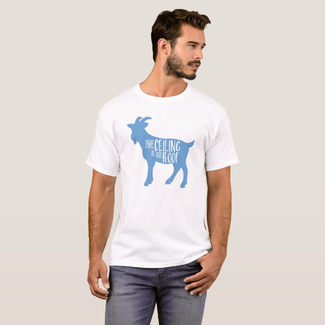 T-shirts O teto é o telhado (Frente Completa)
