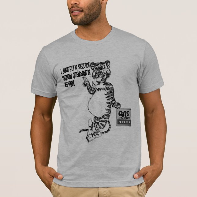 T-shirts O tigre velho de Exxon (Frente)