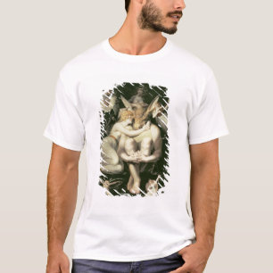 T-shirts O Titania acorda, cercado pelo assistente