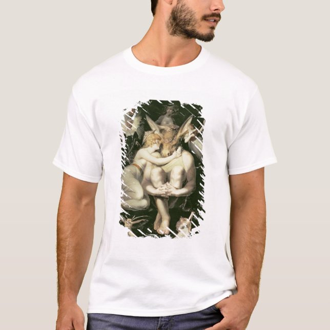 T-shirts O Titania acorda, cercado pelo assistente (Frente)