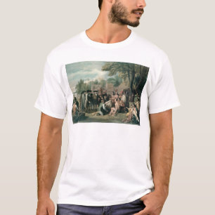 T-shirts O Tratado de William Penn com os indianos dentro