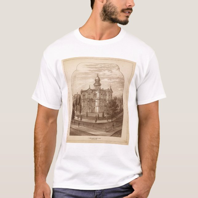 T-shirts O tribunal de Tulare County (Frente)