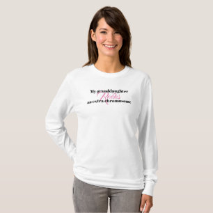 T-shirts O Tshirt das senhoras "minha neta balança um