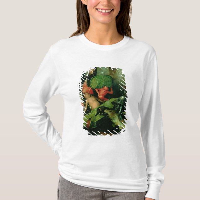 T-shirts O último julgamento: Detalhe do barril (Frente)