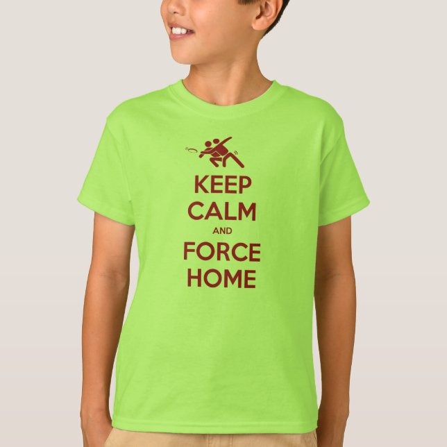T-shirts O último Roupa de Frisbee a manter calma e a força (Frente)