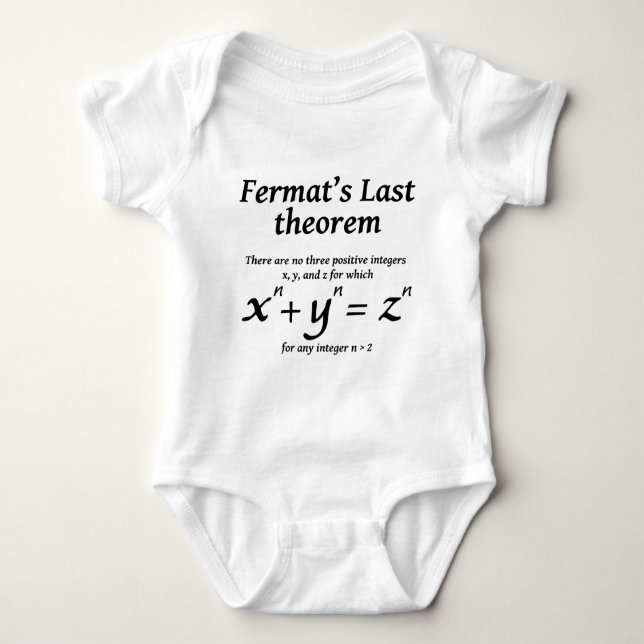 T-shirts O último teorema de Fermat (Frente)