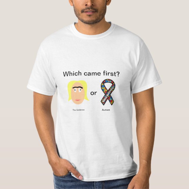 T-shirts O Unibrow e o autismo (Frente)