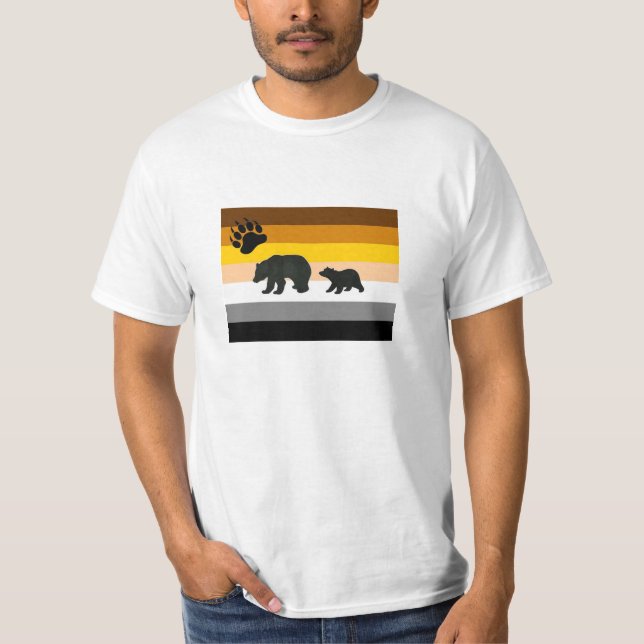 T-shirts O urso & Cub orgulham-se o T do valor (Frente)