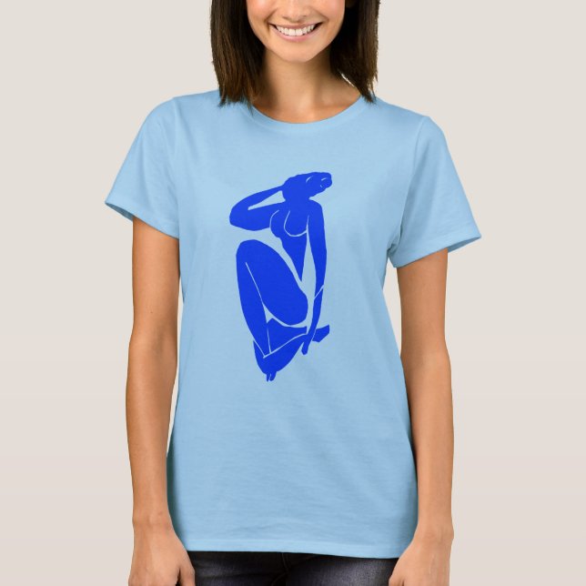 T-shirts O uso azul (Frente)