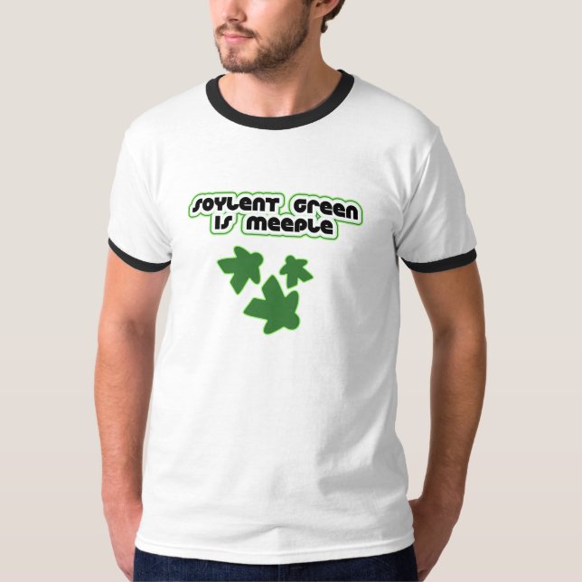 T-shirts O verde de Soylent é Meeple (Frente)