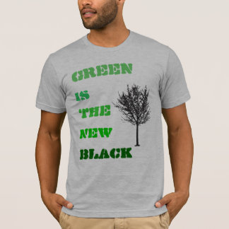 T-shirts O verde é o preto novo no preto