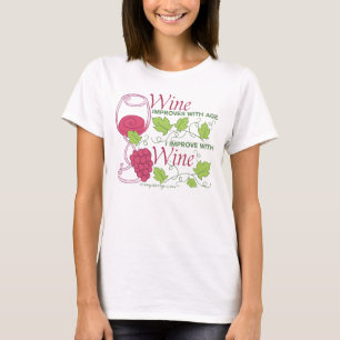 T-shirts O vinho melhora com idade