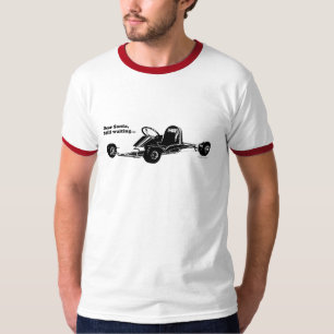 T-shirts O vintage Vai-Kart - caro Papai noel, ainda