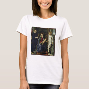 T-shirts O Virgin e a criança (óleo)
