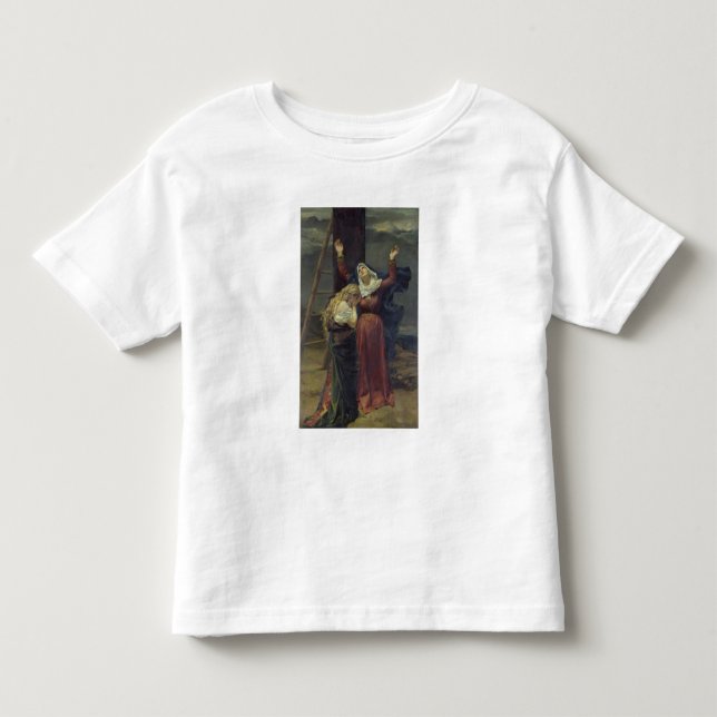 T-shirts O Virgin no pé da cruz (Frente)