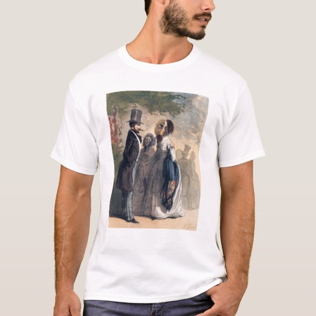 T-shirts O visitante regular aos jardins de Ranelagh (Frente)