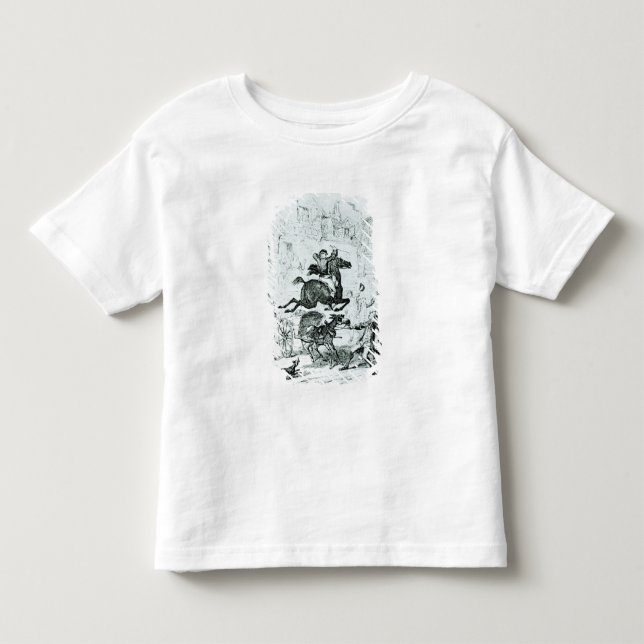 T-shirts O vôo de Turpin através de Edmonton (Frente)