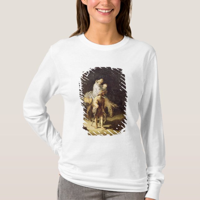 T-shirts O vôo em Egipto (Frente)
