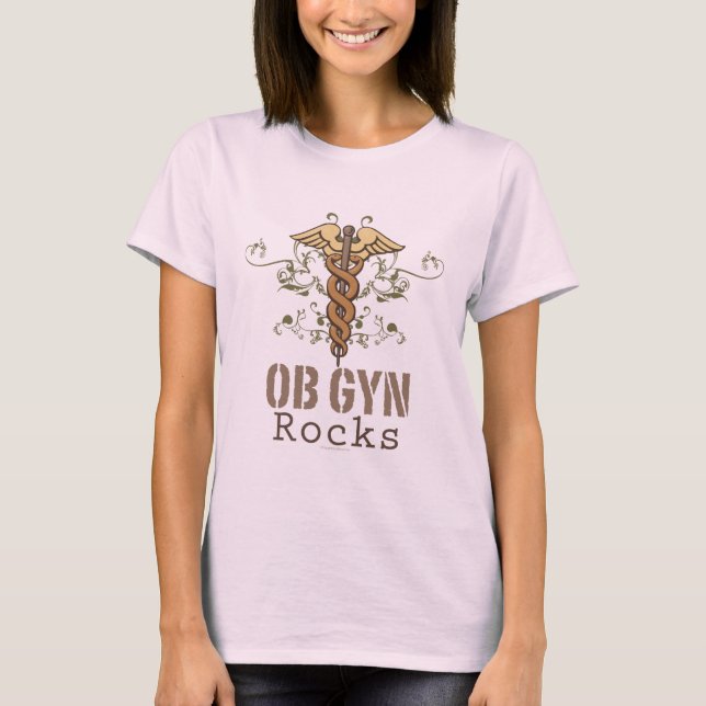 T-shirts OB GYN Rocks Organic Tee (Frente)