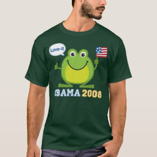 T-shirts Obama 2008 Amor-ele sapo