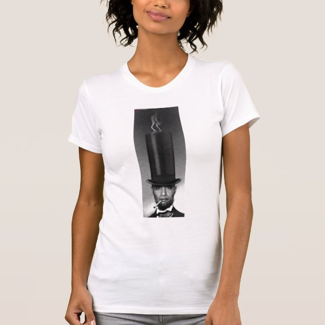 T-shirts Obama como Lincoln (Frente)