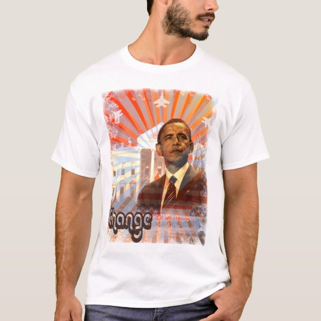 T-shirts Obama - Mudança (Frente)