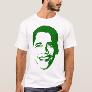 T-shirts Obama no verde