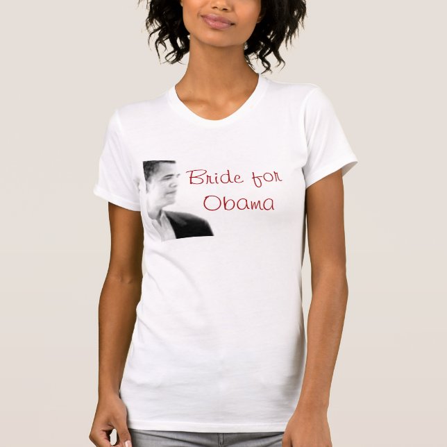 T-shirts obama, noiva para Obama (Frente)