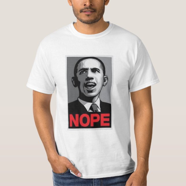 T-shirts Obama Nope (Frente)