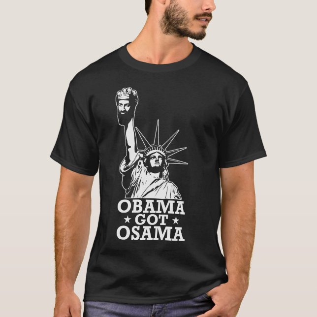 T-shirts obama obteve o osama (Frente)