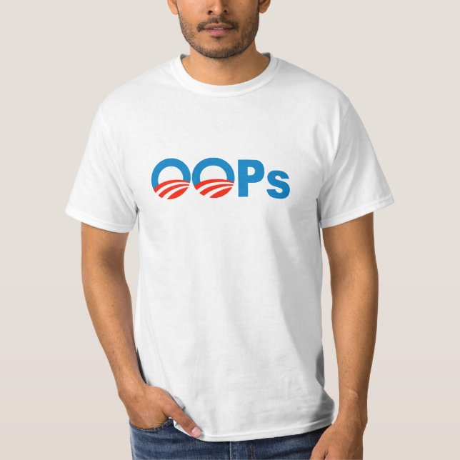 T-shirts Obama oops (Frente)