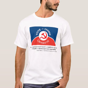 T-shirts Obama para a mudança - homens