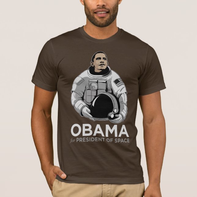 T-shirts Obama para o presidente do espaço (Frente)