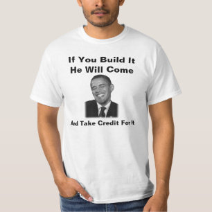 T-shirts Obama se você o constrói Camisa-você não const